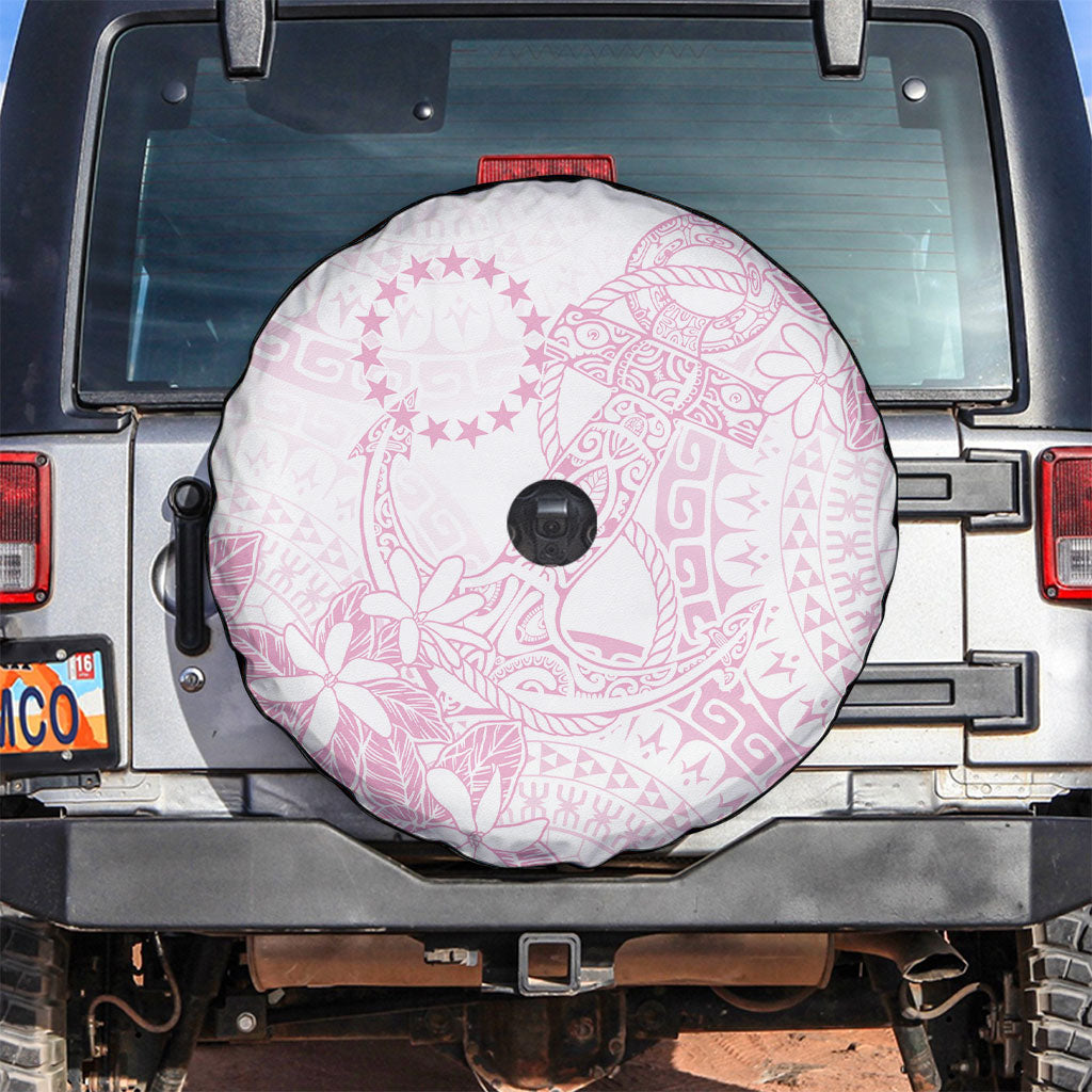 Candy Pink Kuki Airani Tapakau Spare Tire Cover Tribal Anchor Mix Tiare