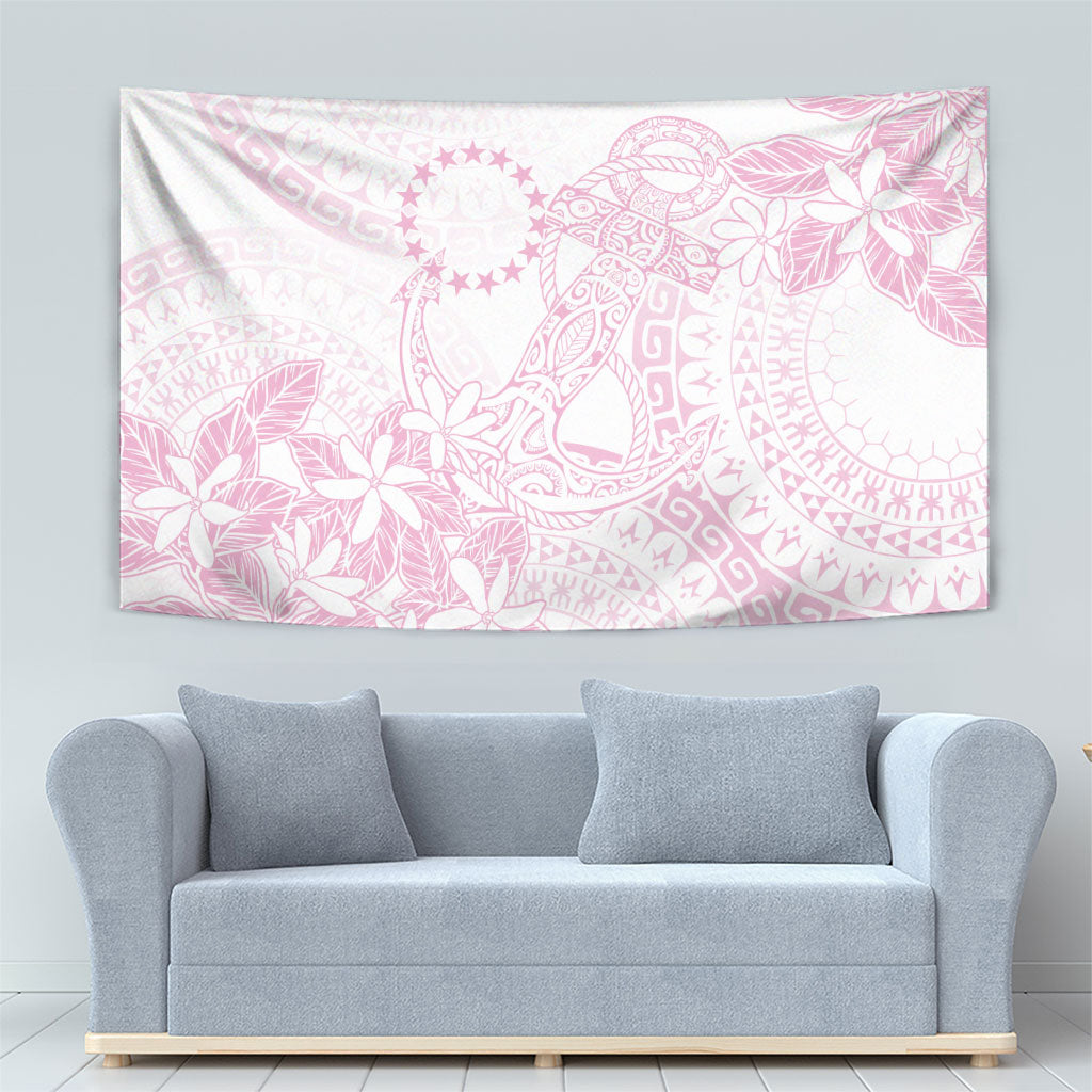 Candy Pink Kuki Airani Tapakau Tapestry Tribal Anchor Mix Tiare