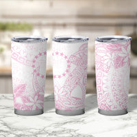 Candy Pink Kuki Airani Tapakau Tumbler Cup Tribal Anchor Mix Tiare