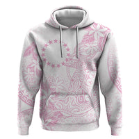 Candy Pink Kuki Airani Tapakau Zip Hoodie Tribal Anchor Mix Tiare