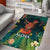 Hawaii Hula Girl Vintage Area Rug Tropical Forest