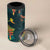 Hawaii Hula Girl Vintage 4 in 1 Can Cooler Tumbler Tropical Forest