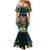 Hawaii Hula Girl Vintage Family Matching Mermaid Dress and Hawaiian Shirt Tropical Forest