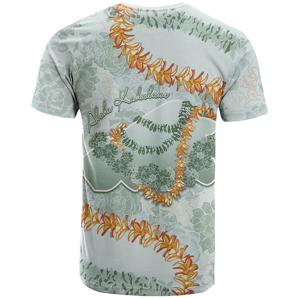 Hawaii Kaho'olawe Island Flowers Lei T Shirt Silver Hinahina Kū Kahakai