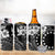 Kia Orana Cook Islands 4 in 1 Can Cooler Tumbler Tiare & Stars
