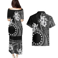 Kia Orana Cook Islands Couples Matching Puletasi and Hawaiian Shirt Tiare and Stars