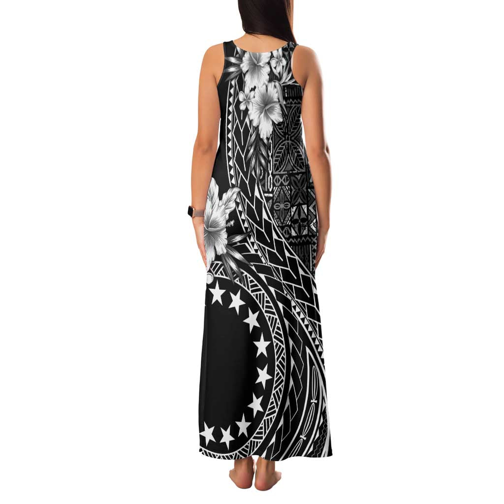 Kia Orana Cook Islands Family Matching Tank Maxi Dress and Hawaiian Shirt Tiare and Stars