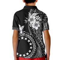 Kia Orana Cook Islands Kid Polo Shirt Tiare and Stars