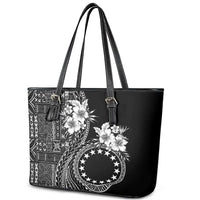 Kia Orana Cook Islands Leather Tote Bag Tiare and Stars