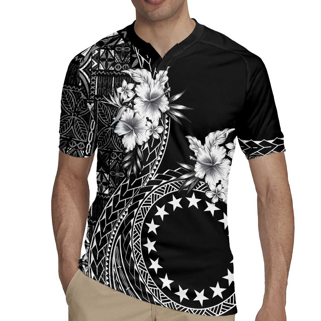 Kia Orana Cook Islands Rugby Jersey Tiare and Stars