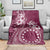 Kia Orana Cook Islands Blanket Tiare and Stars - Maroon