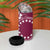 Kia Orana Cook Islands 4 in 1 Can Cooler Tumbler Tiare & Stars - Maroon