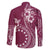 Kia Orana Cook Islands Family Matching Short Sleeve Bodycon Dress and Hawaiian Shirt Tiare and Stars - Maroon
