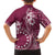Kia Orana Cook Islands Family Matching Tank Maxi Dress and Hawaiian Shirt Tiare and Stars - Maroon