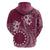 Kia Orana Cook Islands Hoodie Tiare and Stars - Maroon