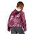 Kia Orana Cook Islands Kid Hoodie Tiare and Stars - Maroon