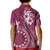 Kia Orana Cook Islands Kid Polo Shirt Tiare and Stars - Maroon