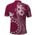 Kia Orana Cook Islands Polo Shirt Tiare and Stars - Maroon