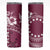 Kia Orana Cook Islands Skinny Tumbler Tiare & Stars - Maroon