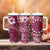 Kia Orana Cook Islands Tumbler With Handle Tiare & Stars - Maroon