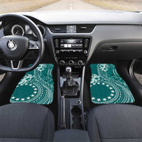 Kia Orana Cook Islands Car Mats Tiare and Stars - Teal