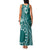 Kia Orana Cook Islands Family Matching Tank Maxi Dress and Hawaiian Shirt Tiare and Stars - Teal