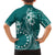 Kia Orana Cook Islands Hawaiian Shirt Tiare and Stars - Teal