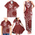 Kia Orana Cook Islands Family Matching Tank Maxi Dress and Hawaiian Shirt Tiare and Stars - Scarlet