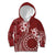 Kia Orana Cook Islands Kid Hoodie Tiare and Stars - Scarlet