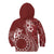 Kia Orana Cook Islands Kid Hoodie Tiare and Stars - Scarlet