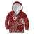 Kia Orana Cook Islands Kid Hoodie Tiare and Stars - Scarlet