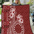 Kia Orana Cook Islands Quilt Tiare and Stars - Scarlet