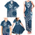 Kia Orana Cook Islands Family Matching Tank Maxi Dress and Hawaiian Shirt Tiare and Stars - Navy Blue