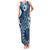 Kia Orana Cook Islands Family Matching Tank Maxi Dress and Hawaiian Shirt Tiare and Stars - Navy Blue