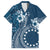 Kia Orana Cook Islands Hawaiian Shirt Tiare and Stars - Navy Blue