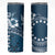 Kia Orana Cook Islands Skinny Tumbler Tiare & Stars - Navy Blue