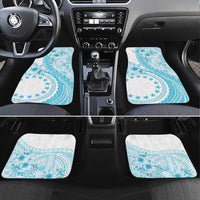 Kia Orana Cook Islands Car Mats Tiare and Stars - Turquoise