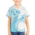 Kia Orana Cook Islands Family Matching Short Sleeve Bodycon Dress and Hawaiian Shirt Tiare and Stars - Turquoise