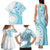Kia Orana Cook Islands Family Matching Tank Maxi Dress and Hawaiian Shirt Tiare and Stars - Turquoise