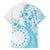 Kia Orana Cook Islands Family Matching Tank Maxi Dress and Hawaiian Shirt Tiare and Stars - Turquoise