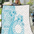 Kia Orana Cook Islands Quilt Tiare and Stars - Turquoise