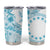 Kia Orana Cook Islands Tumbler Cup Tiare & Stars - Turquoise