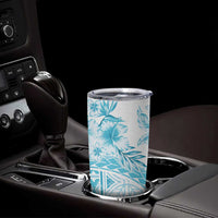 Kia Orana Cook Islands Tumbler Cup Tiare & Stars - Turquoise