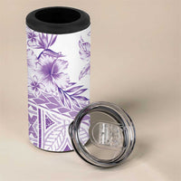 Kia Orana Cook Islands 4 in 1 Can Cooler Tumbler Tiare & Stars - Lavender