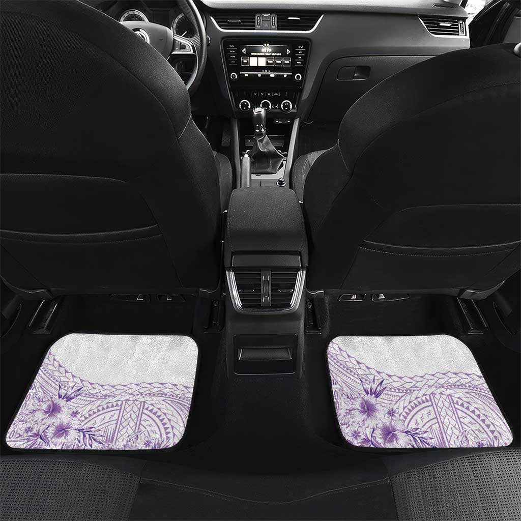 Kia Orana Cook Islands Car Mats Tiare and Stars - Lavender
