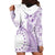 Kia Orana Cook Islands Hoodie Dress Tiare and Stars - Lavender