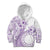 Kia Orana Cook Islands Kid Hoodie Tiare and Stars - Lavender