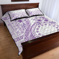 Kia Orana Cook Islands Quilt Bed Set Tiare and Stars - Lavender