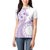 Kia Orana Cook Islands Women Polo Shirt Tiare and Stars - Lavender