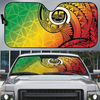 Vanuatu 45th Independence Anniversary Auto Sun Shade Ni-Van Sandroing - Polynesian Pride
